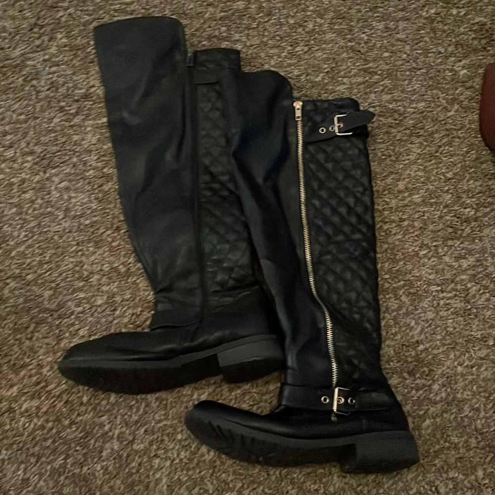 Leather boots